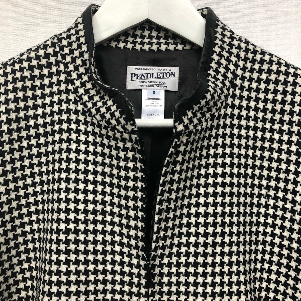 Pendleton Houndstooth Wool Jacket - image 3